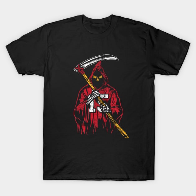 Grim Reaper 15 T-Shirt by Off The Clock Design Co.